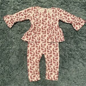 Kate Quinn Long Bell Sleeve Ballerina Jumpsuit | Pegasus | Size 12-18M